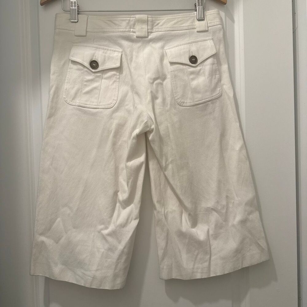 Burberry London Culottes Wide Leg Shorts US Size  6 in White